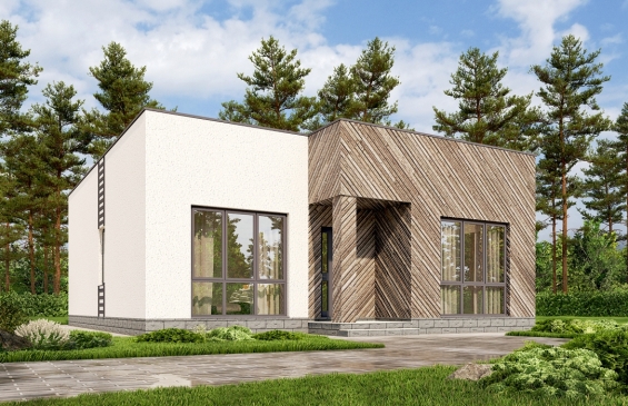 Rg6553 - Одноэтажный дом с террасой и тремя спальнями